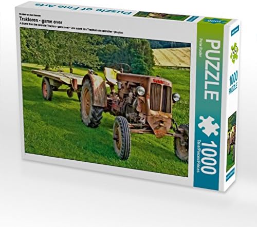 CALVENDO Puzzle Traktoren - Game Over 1000 Teile Lege-Grösse 64 x 48 cm Foto-Puzzle Bild von Peter R