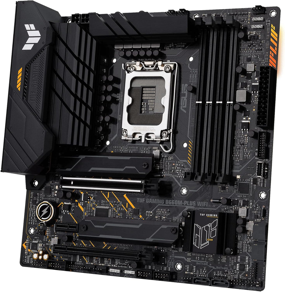 ASUS TUF Gaming B660M-PLUS WiFi Mainboard Sockel Intel LGA 1700 (Intel B660, mATX, DDR5 Speicher, Du