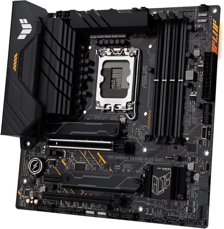 ASUS TUF Gaming B660M-PLUS WiFi Mainboard Sockel Intel LGA 1700 (Intel B660, mATX, DDR5 Speicher, Du