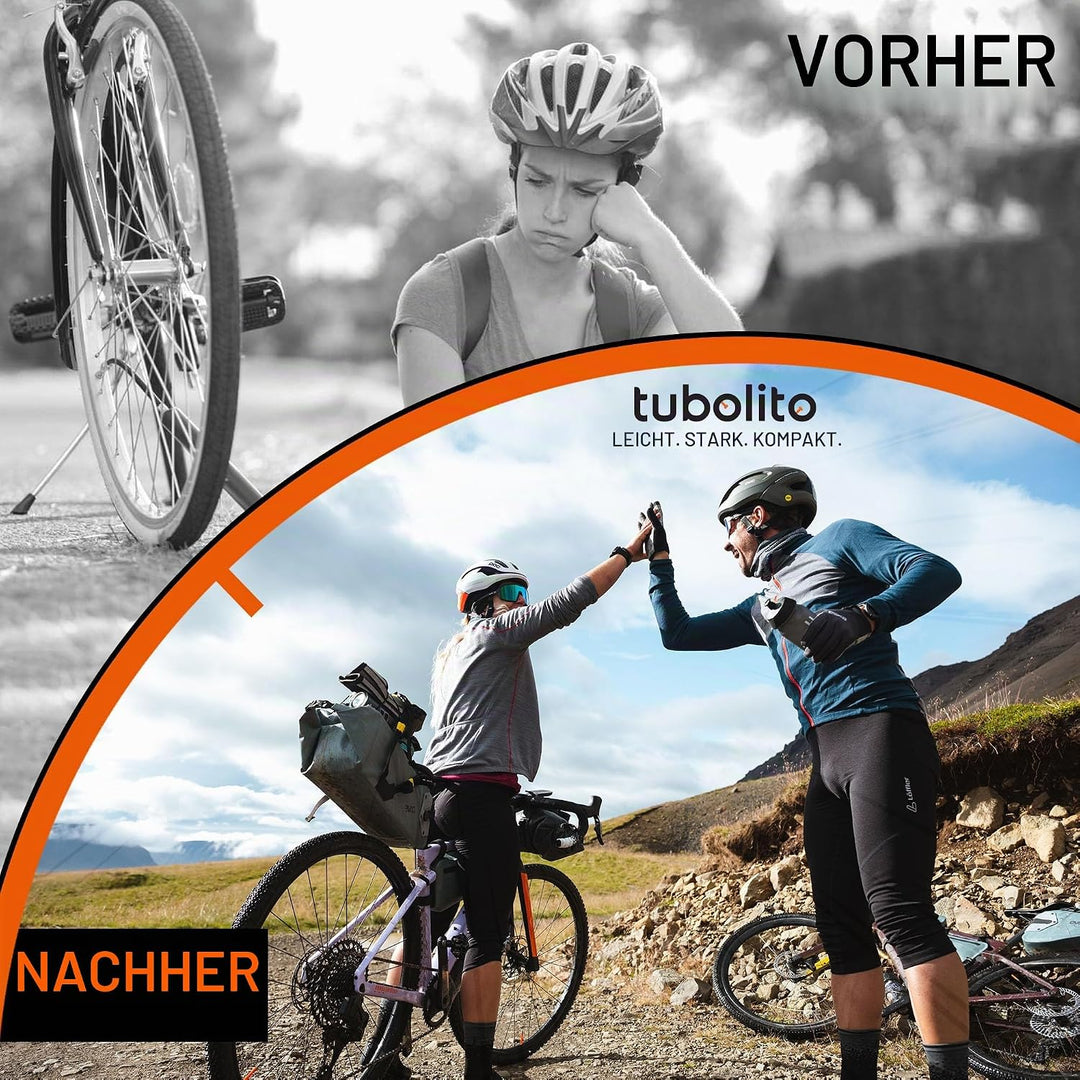 Tubo-Schlauch – CX/Gravel – 700c/28 Zoll – 60-mm-Ventil – Orange