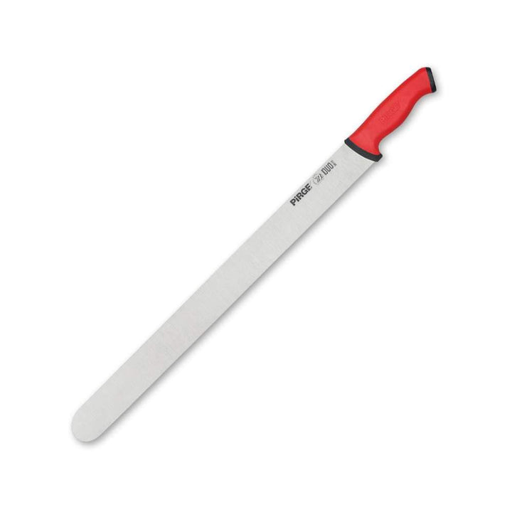 Pirge Duo Dönermesser 55 cm Rot - Aufschnittmesser - Schärfstes Döner Langmesser - Schneidemesser -