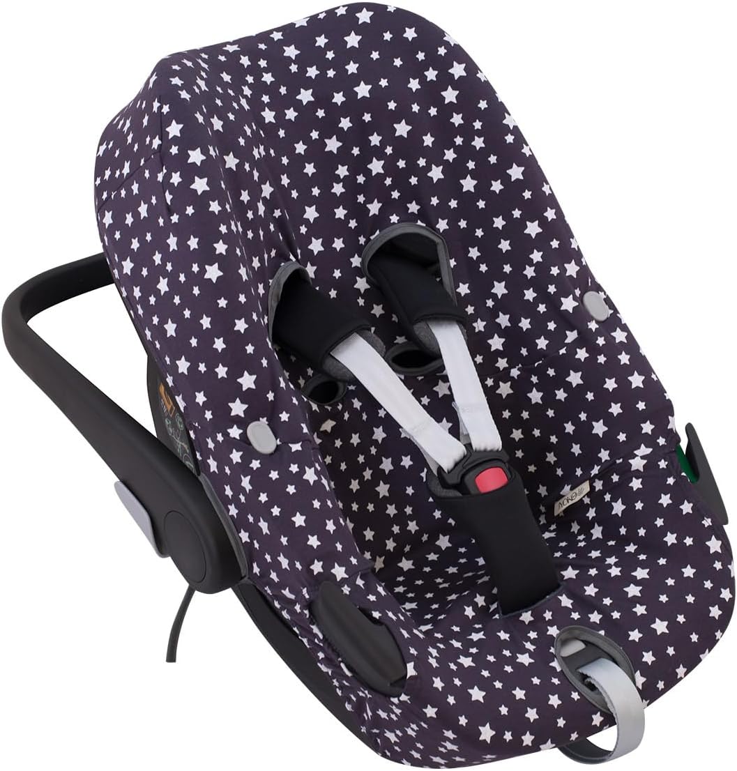 JYOKO KIDS Bezug kompatibel mit Maxi Cosi Pebble 360 Y FamilyFix 360, aus Baumwolle (Winter Sky) Win