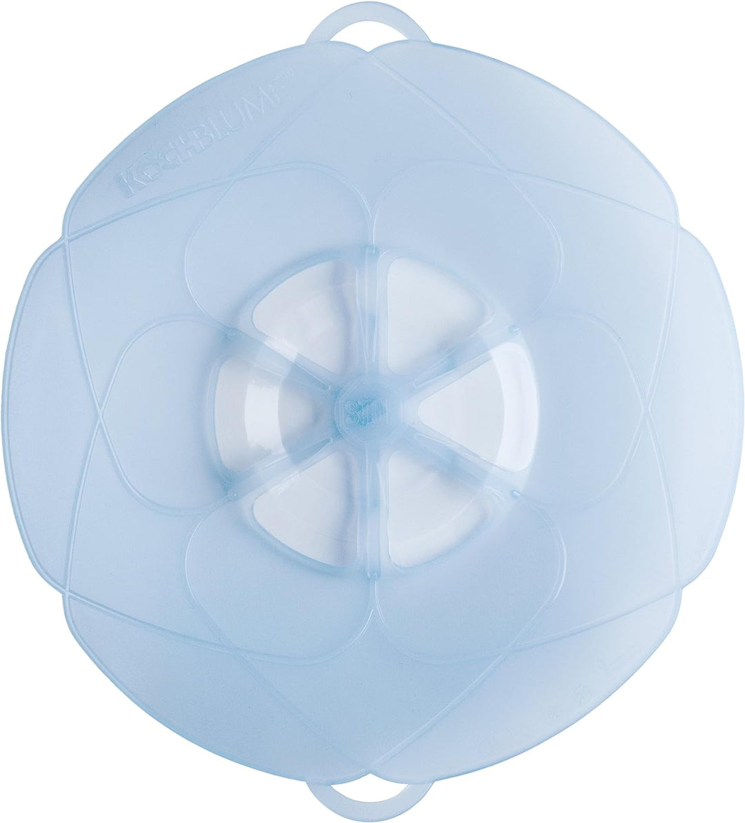 Kochblume das Original, Silikon Überkochschutz für Töpfe und Pfannen, Mikrowellen-Deckel, Spritzschu