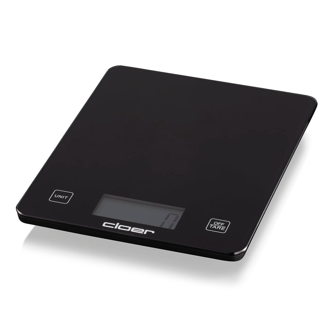 Cloer 6870 Digitale Küchenwaage für bis zu 10 kg, Zuwiegefunktion, Gewichtsmessung in 1g Schritten,