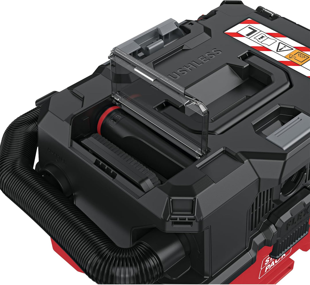 FLEX Akku Sauger VC 9 L MC 18 RC (9 l, Klasse L, 18 V, mit manueller Filterabreinigung und Tragegrif