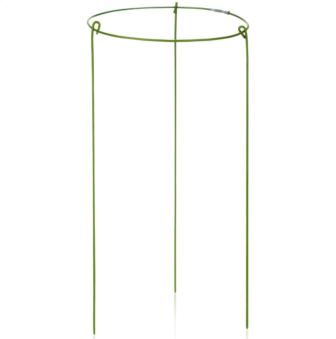 com-four® 12x Blumen- und Staudenhalter ca. 28cm - Strauchstütze rund - Buschstütze für Blumen, Rank