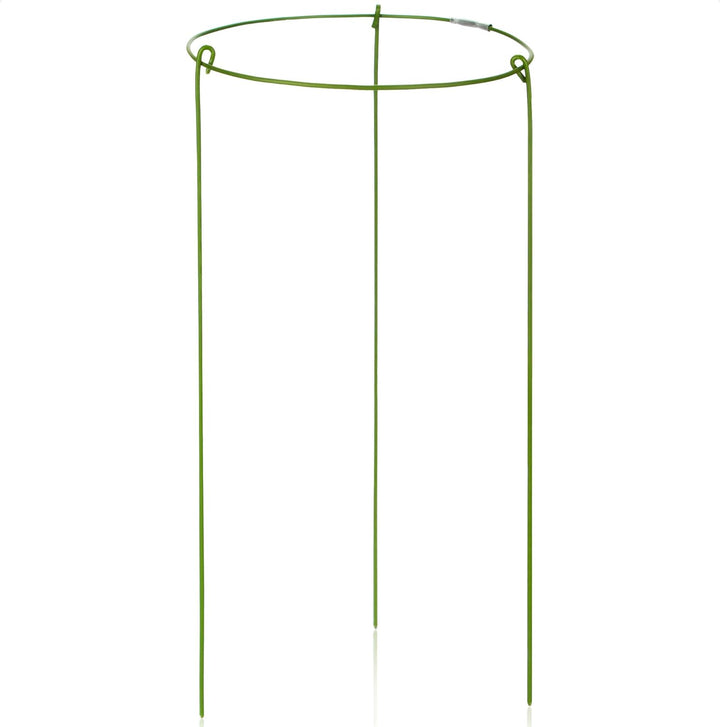 com-four® 12x Blumen- und Staudenhalter ca. 28cm - Strauchstütze rund - Buschstütze für Blumen, Rank