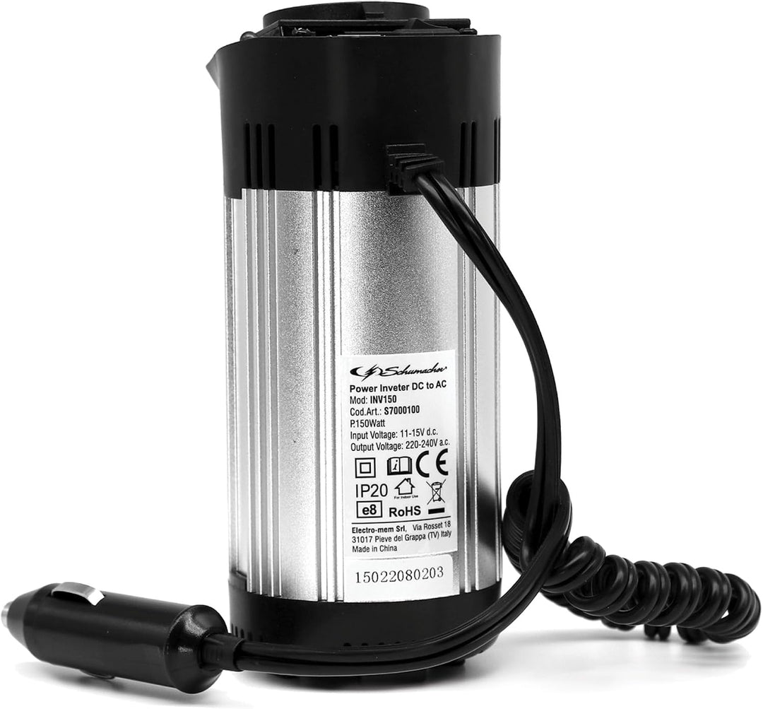 Schumacher INV 150 Spannungswandler Modifizierter Sinus-Wechselrichter 12V DC > 220V/240V AC - Dauer