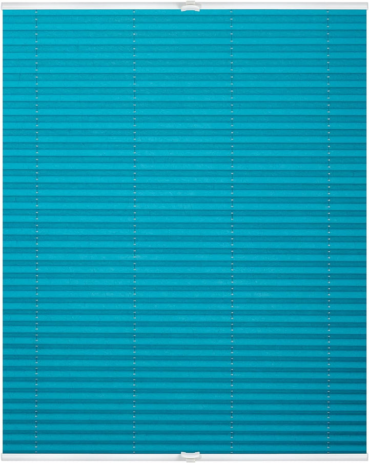 Wohn-Guide PKV.110.130.09 Plissee Klemmfix, ohne Bohren, verspannt - Blau 110 cm x 130 cm (B x L) 11