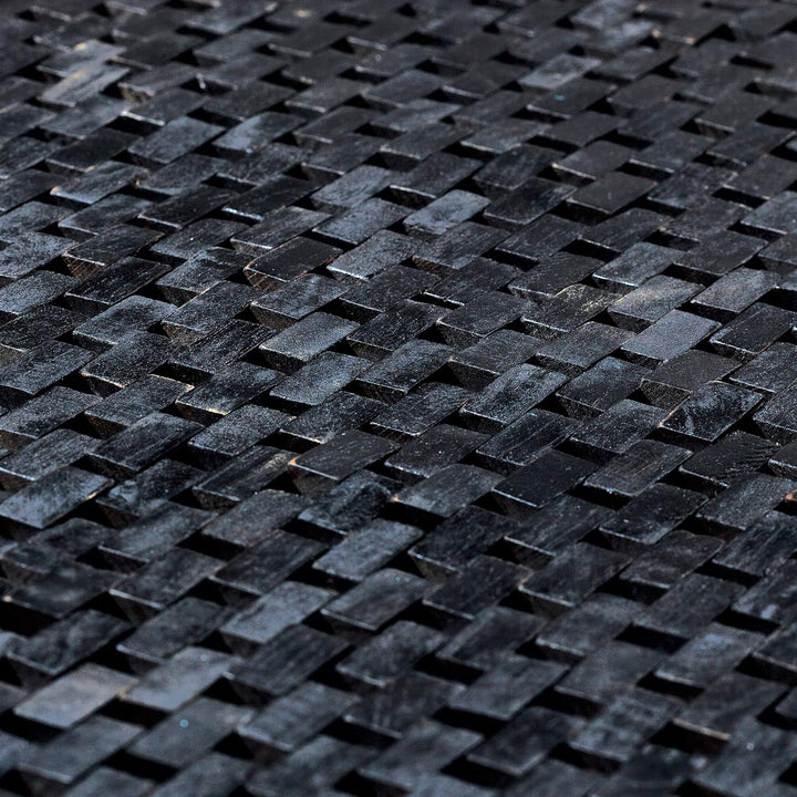 Sealskin Woodblock Badteppich 60x60 cm Teak Schwarz, 60x60 cm Teak Schwarz