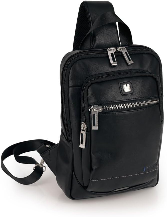 Gabol Herren 10,1" Mochila Bandolera, Schwarz, Talla Única