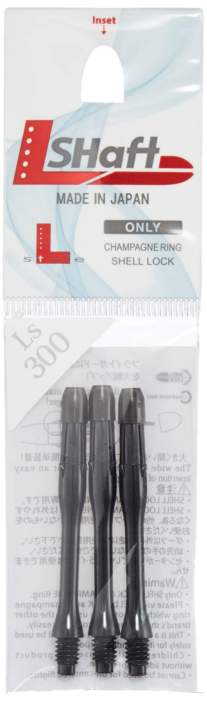 L-Stil Welle L-Welle LOCK Schlank Schwarz 300