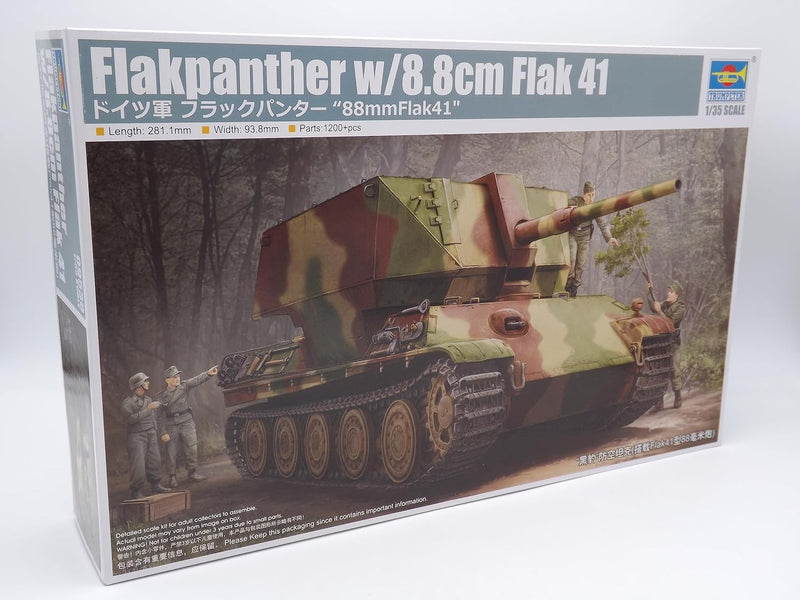 Trumpeter 009530 1/35 Flakpanzer mit Flak 41 Plastikmodellbausatz