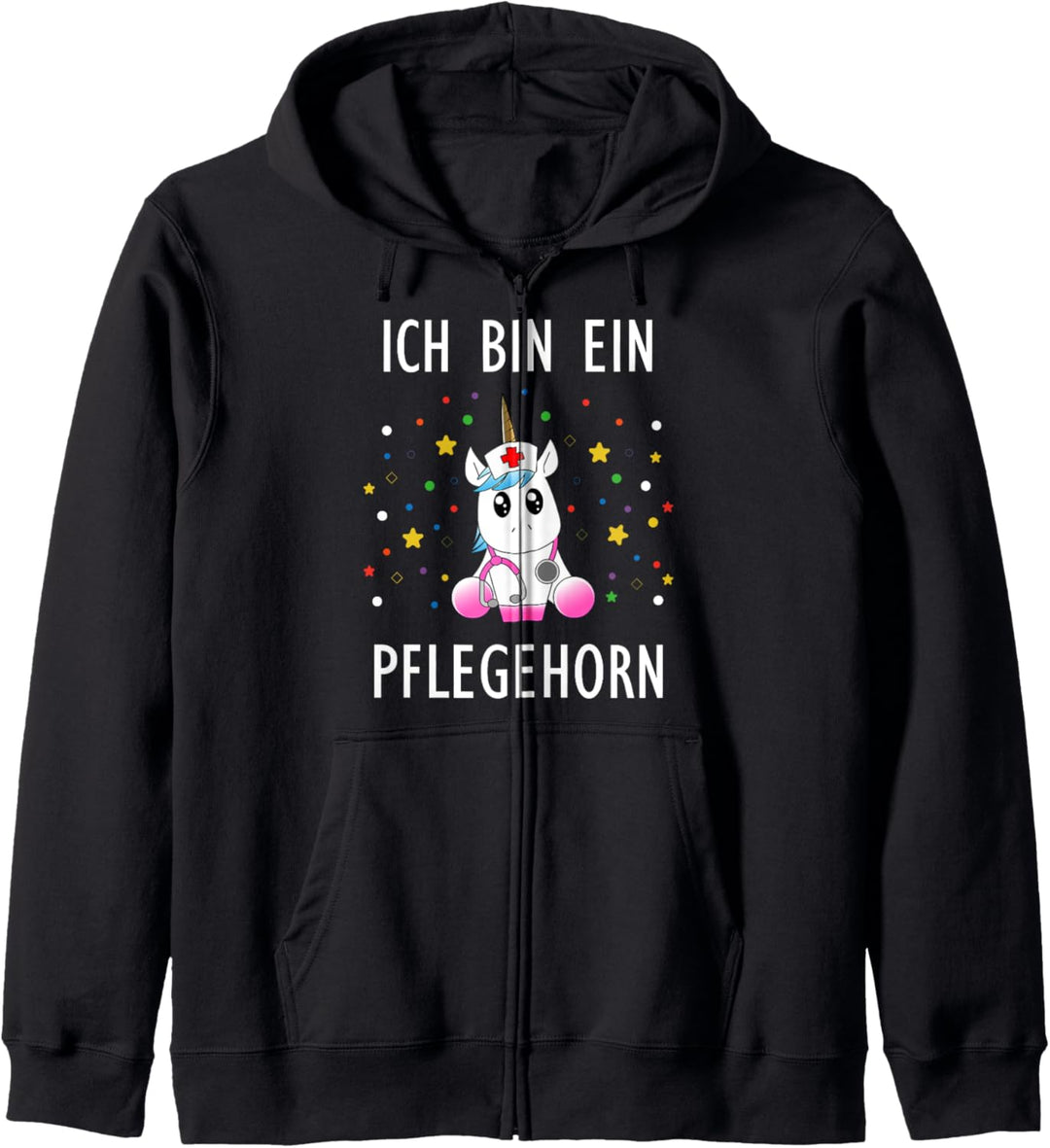 Ich bin ein Pflegehorn Einhorn Krankenschwester Kapuzenjacke