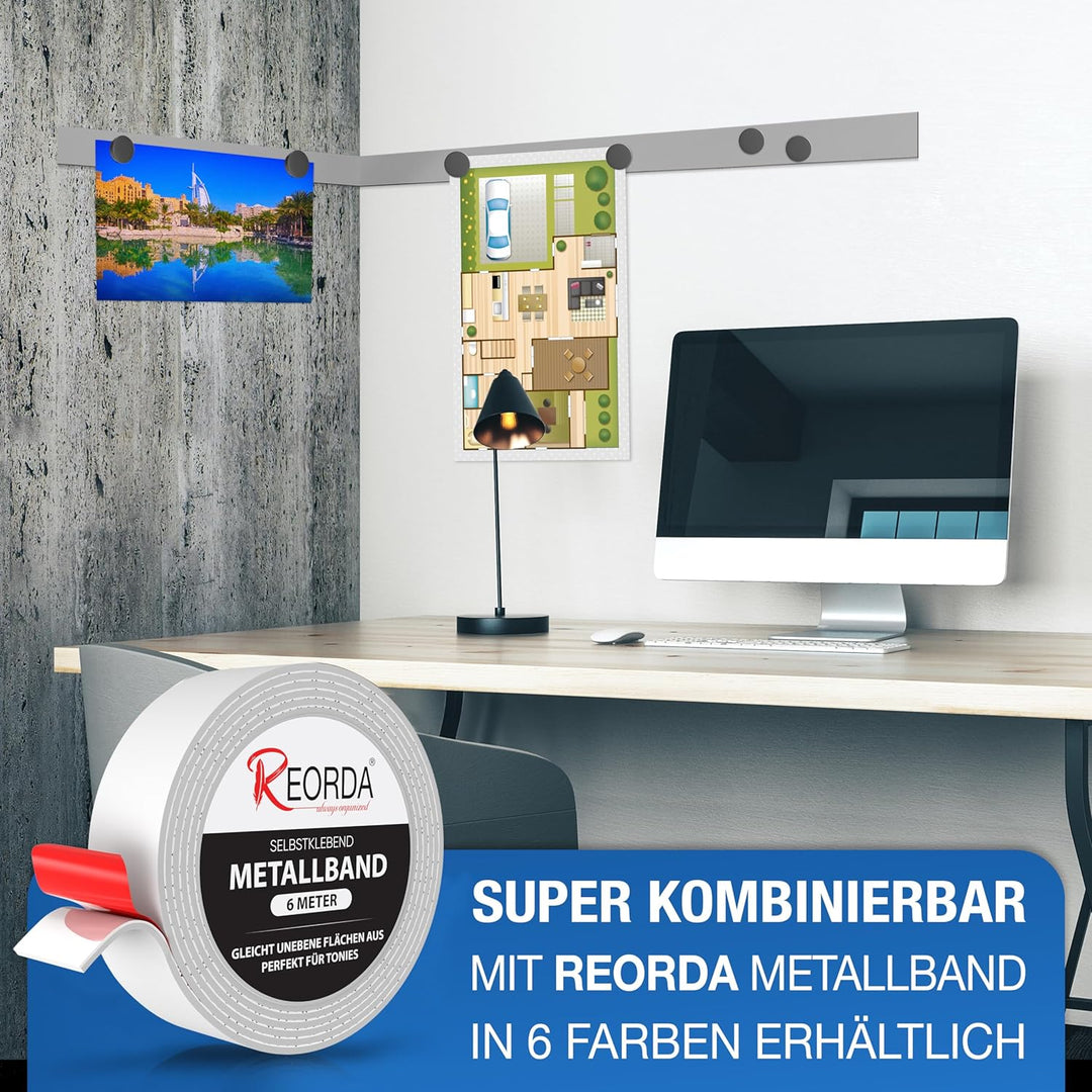 REORDA Magnete für Magnettafel stark - 225x Starke Magnete für Whiteboard, Pinnwand, als Kühlschrank