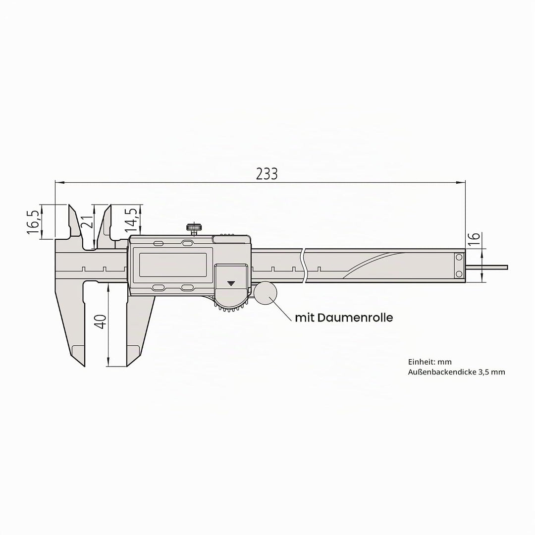 Mitutoyo 500-158-30 Digimatic Messschieber