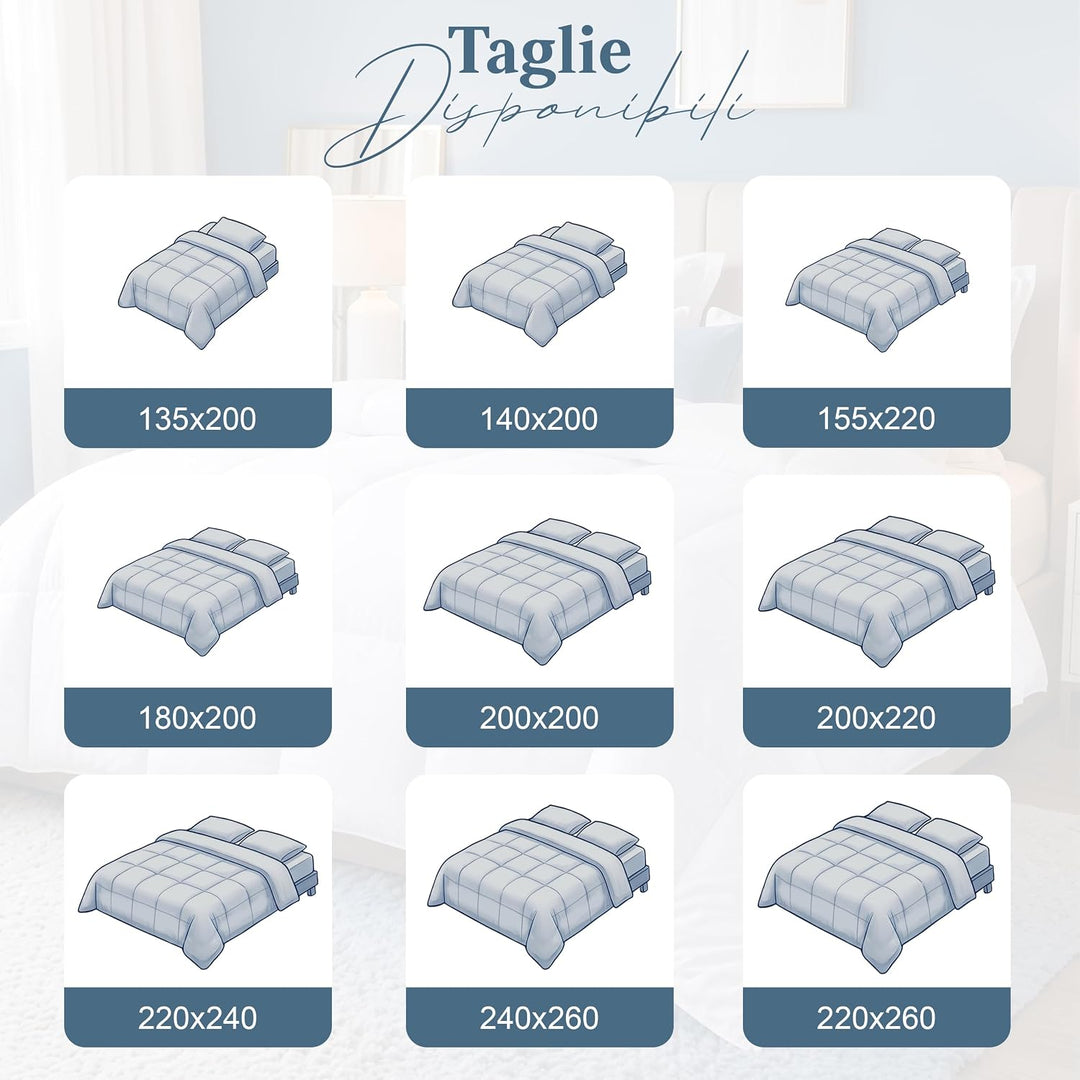 Utopia Bedding Bettdecke 220 x 240 cm, leichte Bettdecke mit Polyesterfüllung für 4 Jahreszeiten, Mi