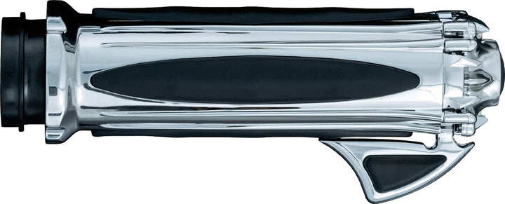 Kuryakyn 1 Paar Premium Lenkergriffe mit Zombie Endkappen und Drosselklappe Boss für Doppelzug Gashe