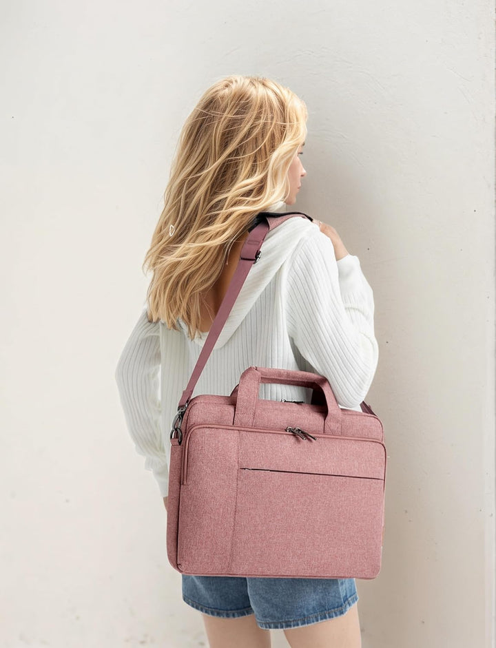 DOMISO 14 Zoll Laptop Tasche Aktentasche Schultertasche Wasserdicht Notebooktasche für 14" Lenovo Id