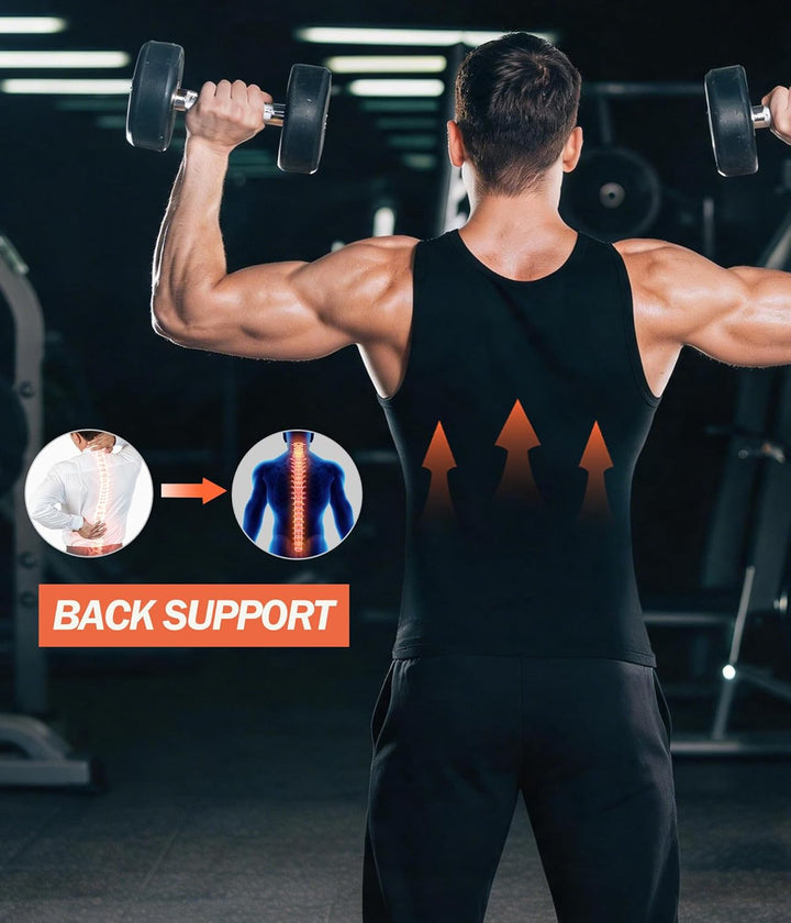 Sauna Weste Body Top Shapewear Fitness Shirt Zubehör Gym Tank Top Sweatshirt trägt Weste an Bauchfet