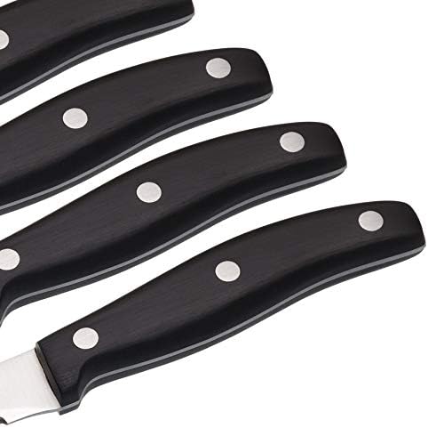 MasterClass 6 Deluxe Steakmesser, Edelstahl mit Korrosionsbeständigen, Gezahnten Klingen, 11 cm, 6er