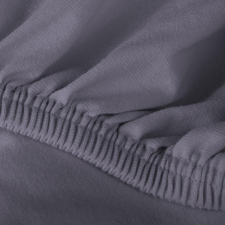 aqua-textil Exclusiv Spannbettlaken 140x200-160x220 cm dunkel grau Jersey Baumwolle 230g/qm Spannbet