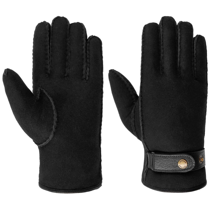 Stetson Deerskin Lambswool Handschuhe Fingerhandschuhe Herrenhandschuhe Lederhandschuhe Herren - mit