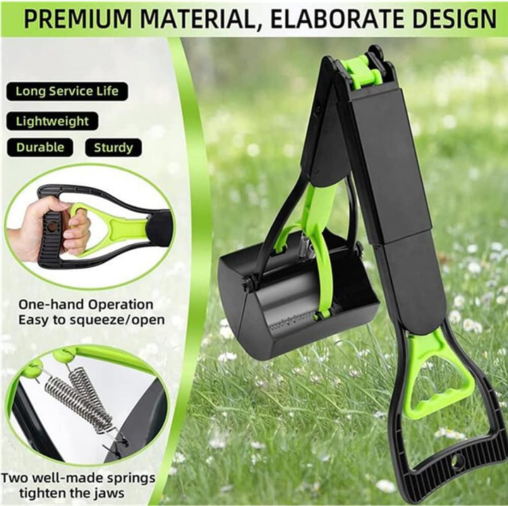 Dog Pooper Scooper, 71,1 cm langer Griff, Walking Poo Remover Greifer Picker für die Reinigung von m