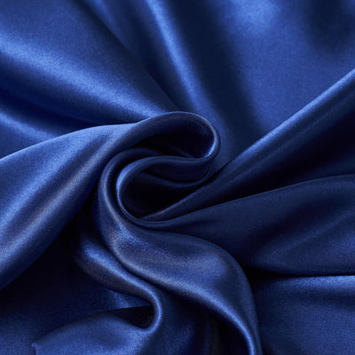 Bettwäsche Satin 155x220 Blau Dunkelblau Grau Seide Glänzend Glatt Bettwäscheset Glanzsatin Sommer U