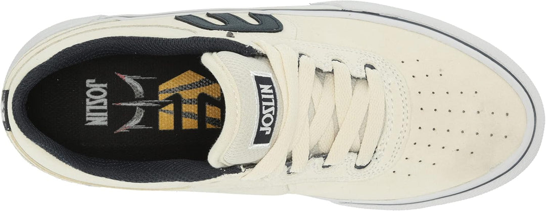 Etnies Men's Joslin Vulc Low Top Skate Shoe 44 EU Weiss Marineblau, 44 EU Weiss Marineblau