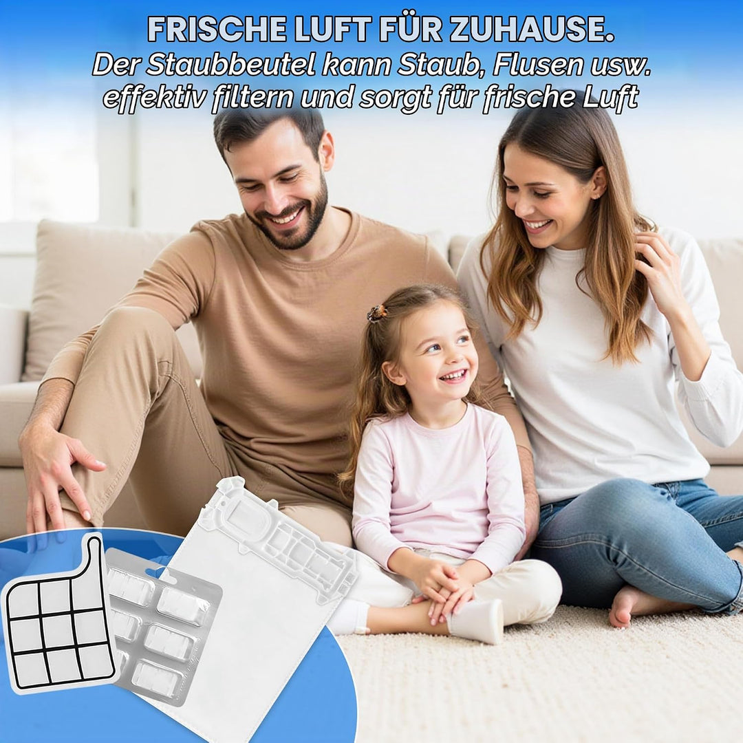 14 Stück Staubsaugerbeutel passend für Vorwerk Kobold VK135 VK136, Auslaufsichere Ersatzbeutel Zubeh