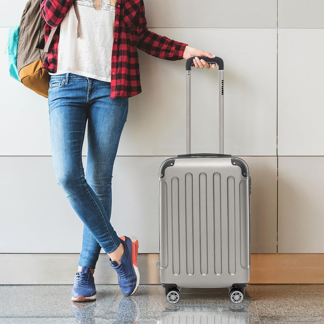 TRVLMORE Handgepäck Koffer 55x40x20cm, Koffer & Trolleys, Reisekoffer mit Rollen, Handgepäck Trolley