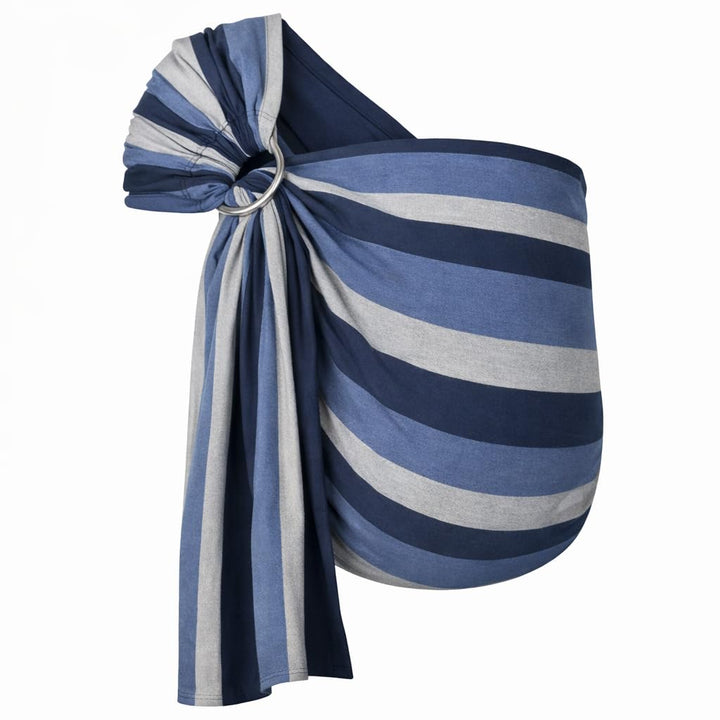 Hoppediz Ring-Sling, Baby-Tragetuch ab Geburt, 100 % schadstoffgeprüfte Baumwolle, Design Montreal,