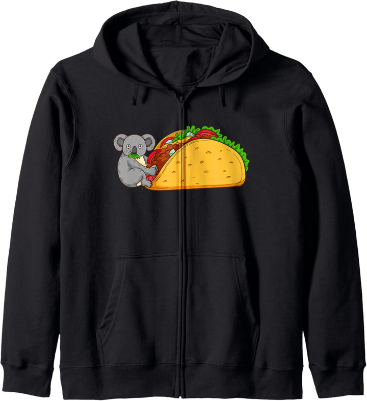 Taco Lover Männer Koala Cinco De Mayo Mexiko Taco Kapuzenjacke