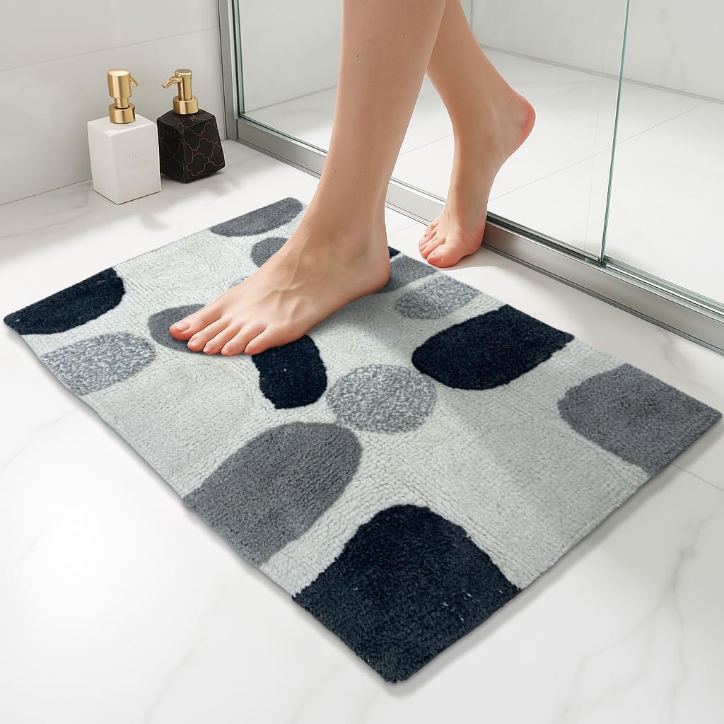 CosiCasa Badteppich rutschfest waschbar & weich - Ideal als Badematte, Badezimmerteppich oder Badvor