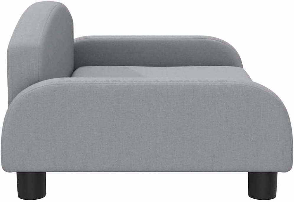 vidaXL Kindersofa Hellgrau 70x45x30 cm Stoff