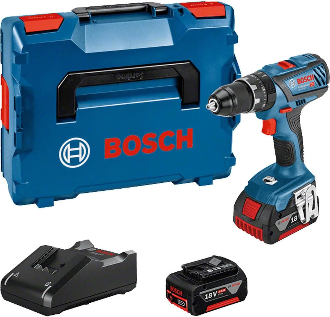 Bosch Professional 18V System Akku-Schlagbohrschrauber GSB 18V-28 (max. Drehmoment 63 Nm, inkl. 2x 4