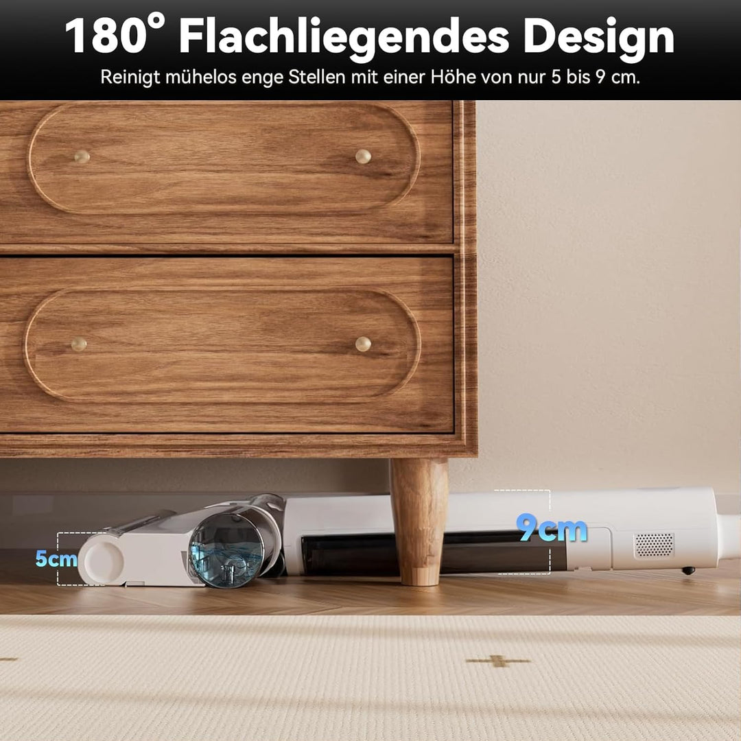 JONR S20 PRO Nass Trockensauger mit Selbstreinigungsfunktion, 180°-Flachdesign und 9cm Liegehöhe Sau