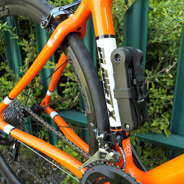 Burg Wachter Fahrradschloss aus gehärtetem Stahl, leicht, faltbar, 80 cm, schwarz