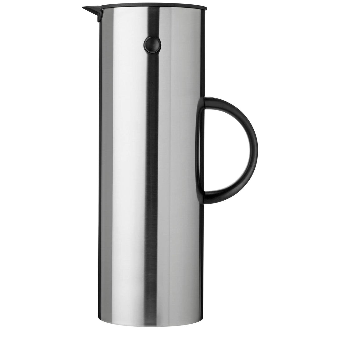Stelton EM77 Isolierkanne, Kaffeekanne aus Kunststoff, Steel, 1 liter