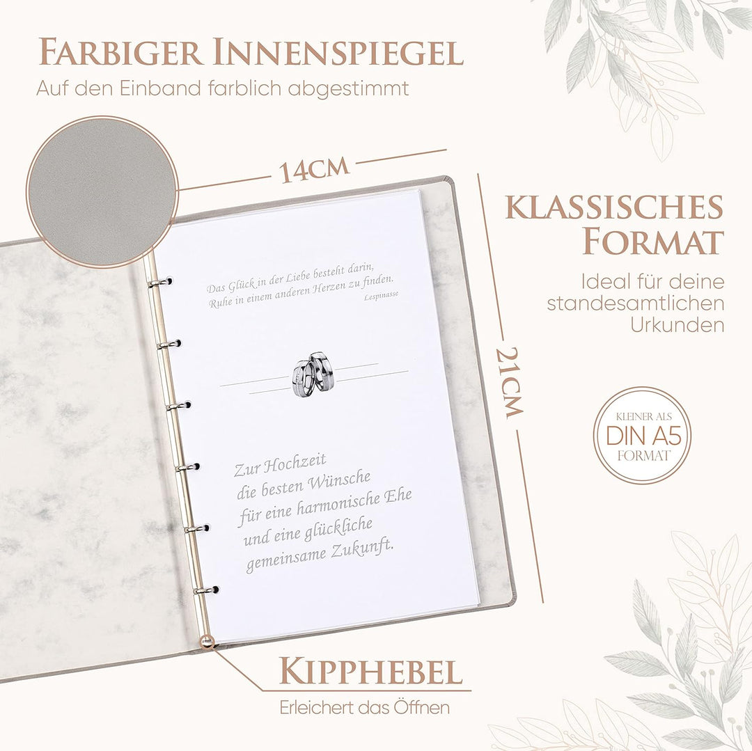 uralte baumfamilie familienbuch grau velours silberprägung familienbuch format a5