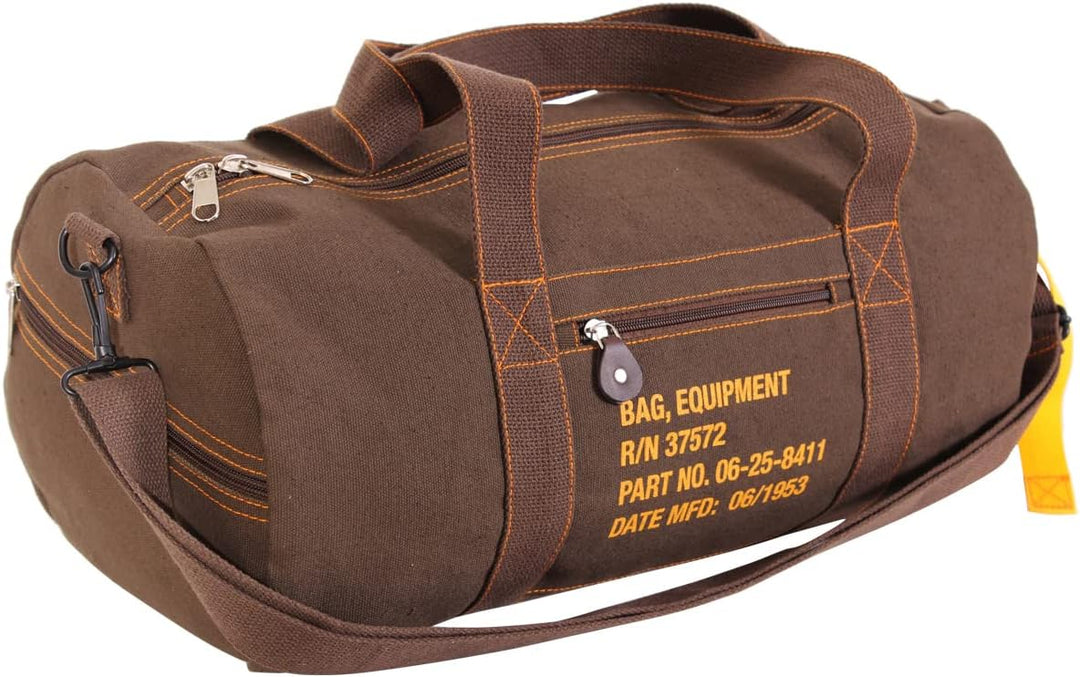 Rothco Canvas-Ausrüstungstasche, 48,3 cm, Erdbraun 19 Inch Earth Brown, 19 Inch Earth Brown