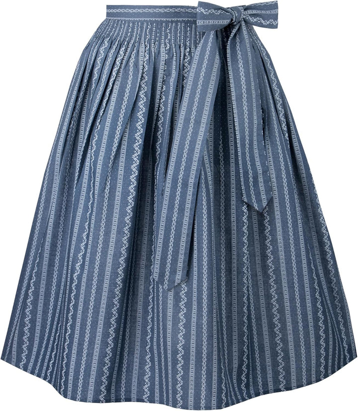 Stockerpoint Damen Schürze Claire Dirndlschürze, Rauchblau, Regular