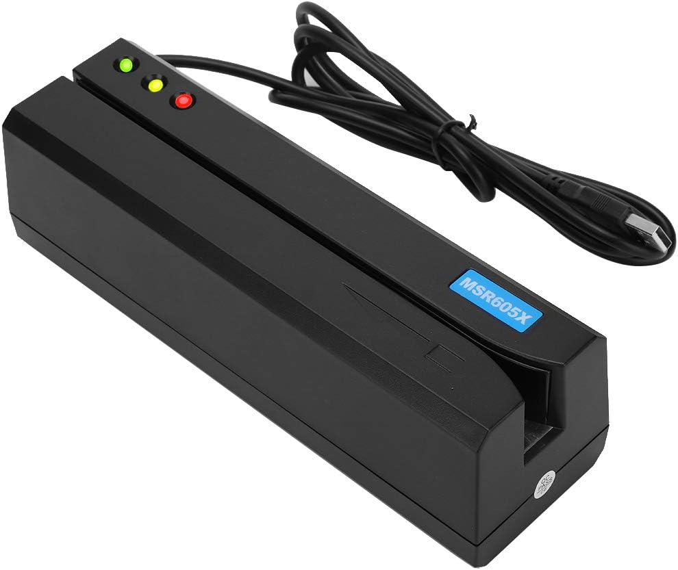 BORDSTRACT MSR605X Magnetstreifenleser, LED-Anzeige, Magnetstreifenschreiber, 3-Spur-Kartenschreiber