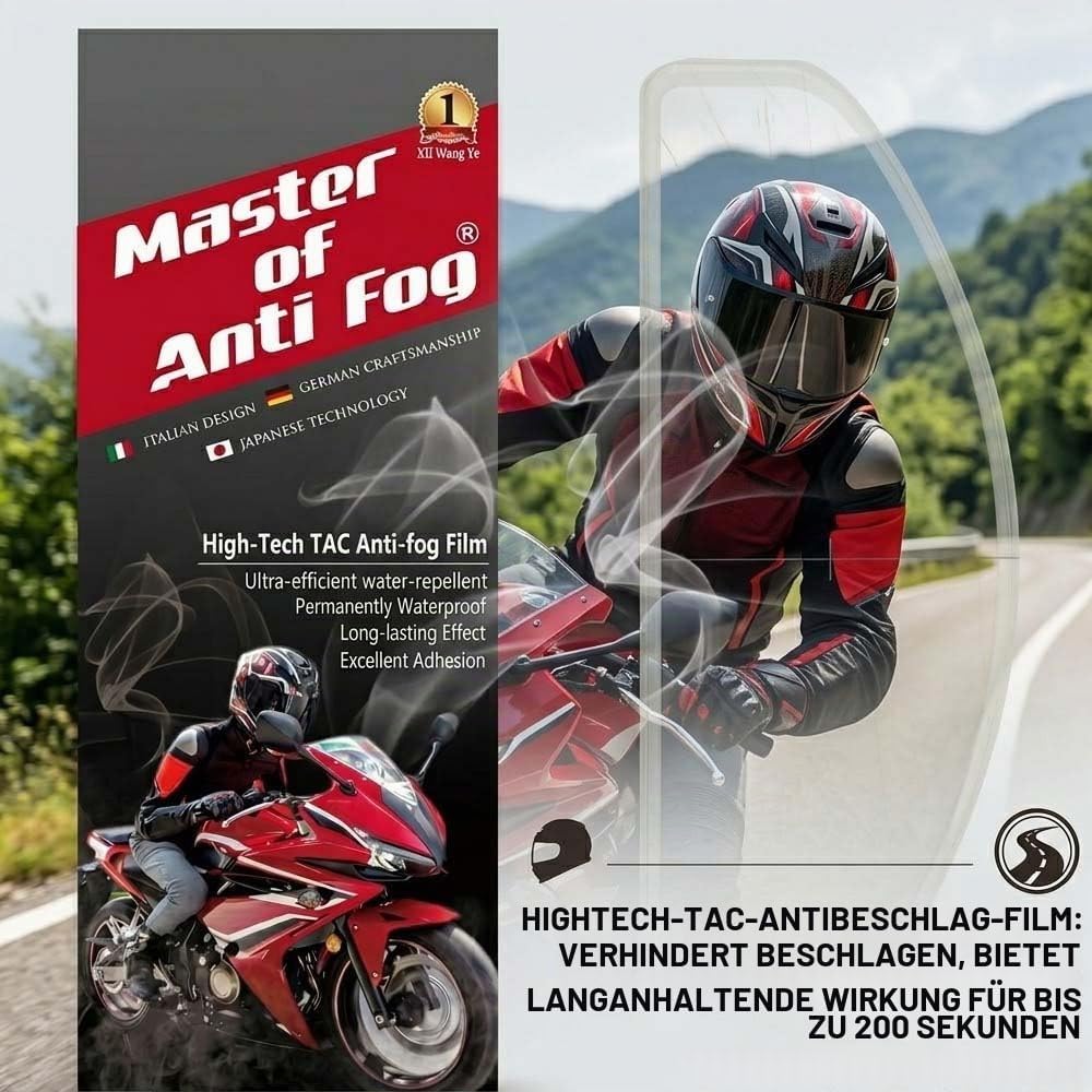 XII WY Motorrad Helm Antibeschlag Folie, Motorradhelm-Visier, Universal-Visierschutz, Aufkleber 9.5c