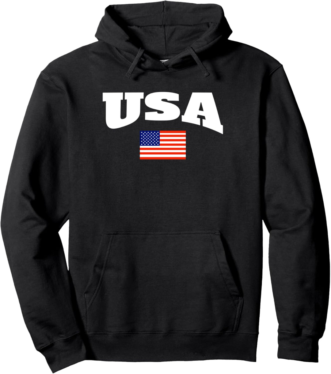 USA American Flag Gifts Independence Day Patriotic Gift Pullover Hoodie