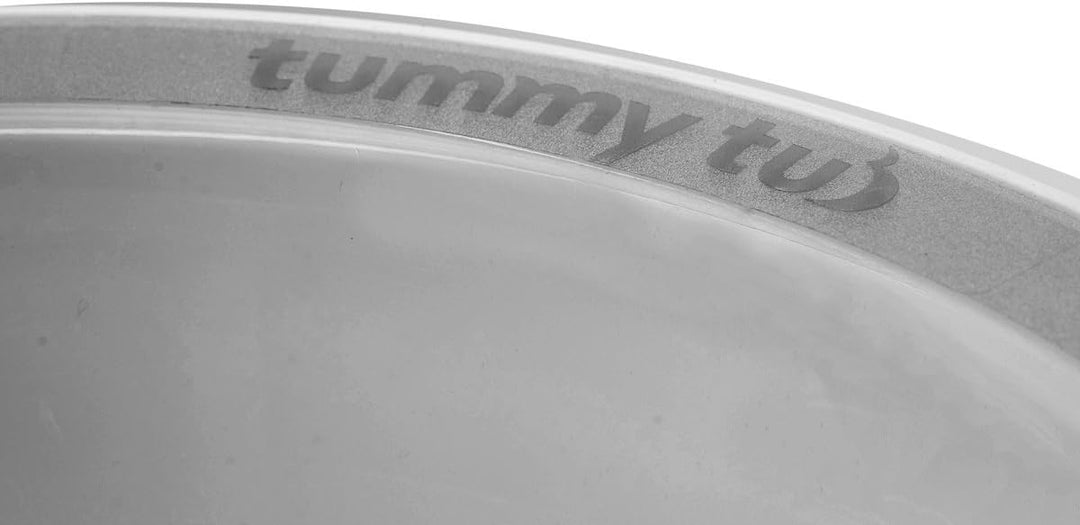tummy tub das Original - Badeeimer kippsicher, rutschfest und schadstofffrei, grau, für Kleinkinder