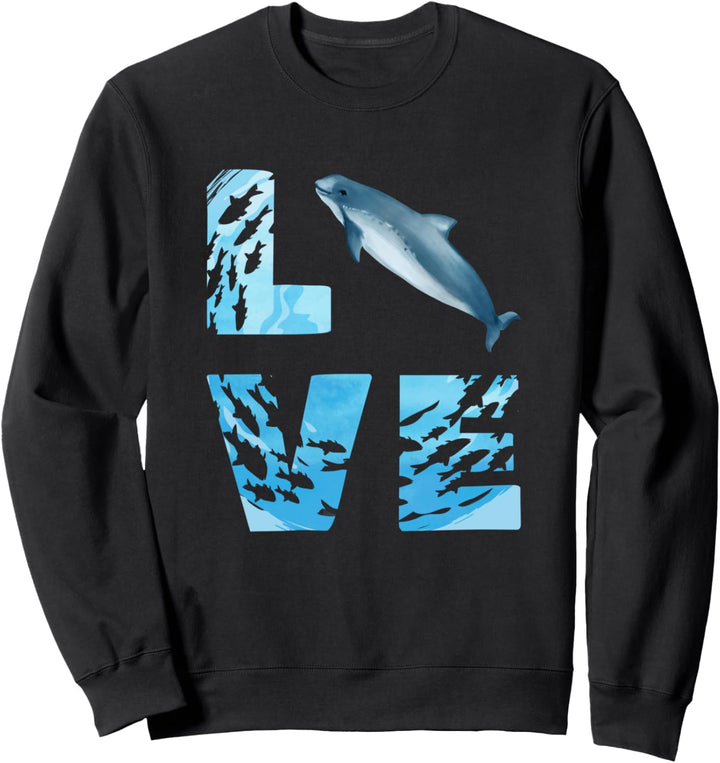 LOVE Schweinswal Wal Meerestiere Wale Sweatshirt