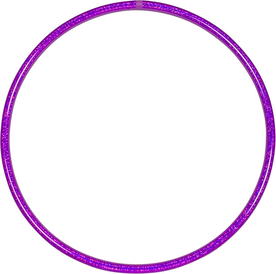 hoopomania Zirkus Hula Hoop, Glitter Farben, Ø70/75/80/85/90cm Violett Ø75cm, Violett Ø75cm