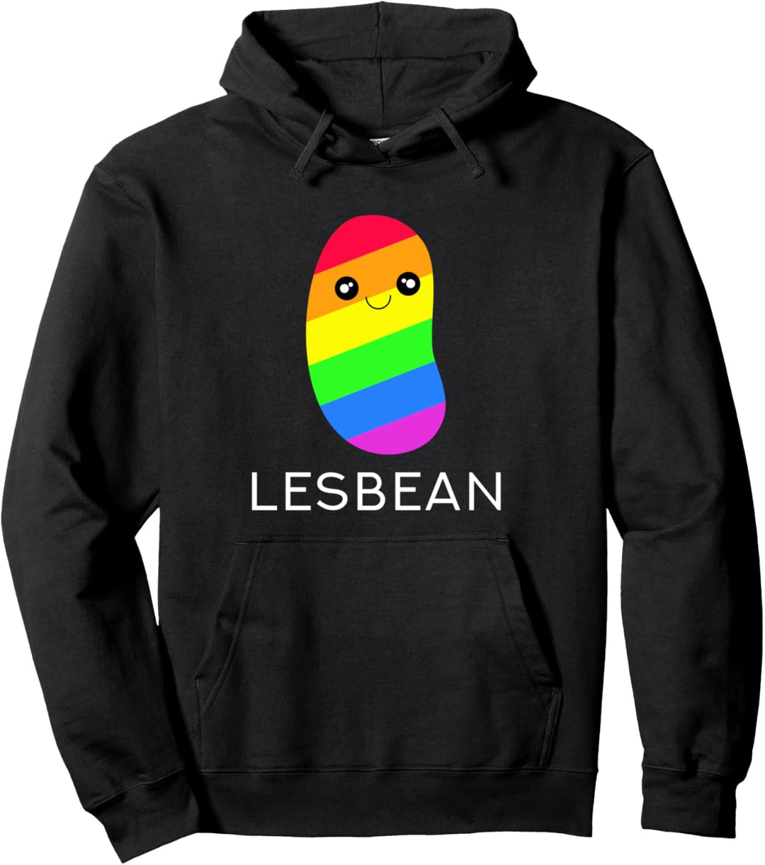 Lesbean Lustiges Regenbogen CSD Lesben Pullover Hoodie